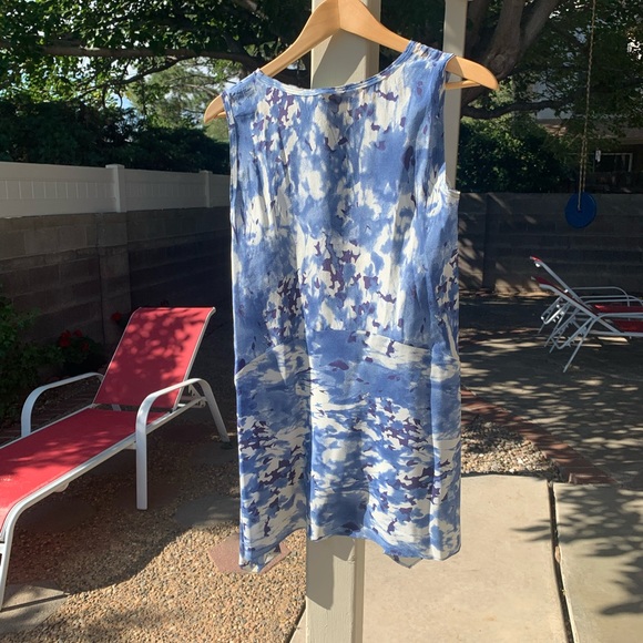 Pure DKNY sleeveless top/tunic with detachable lining 100% silk size S - Picture 3 of 13